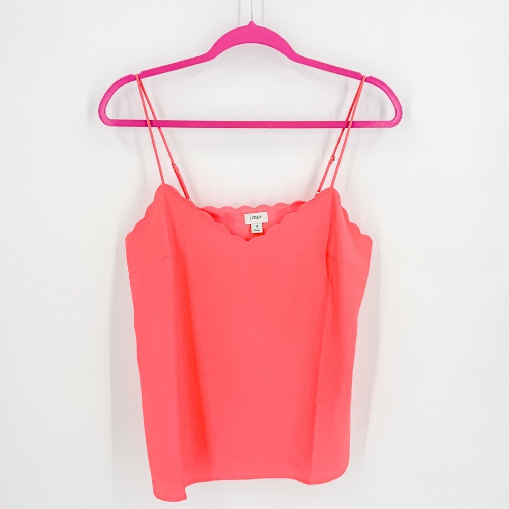J. Crew Orange Coral Fitted Camisole Top